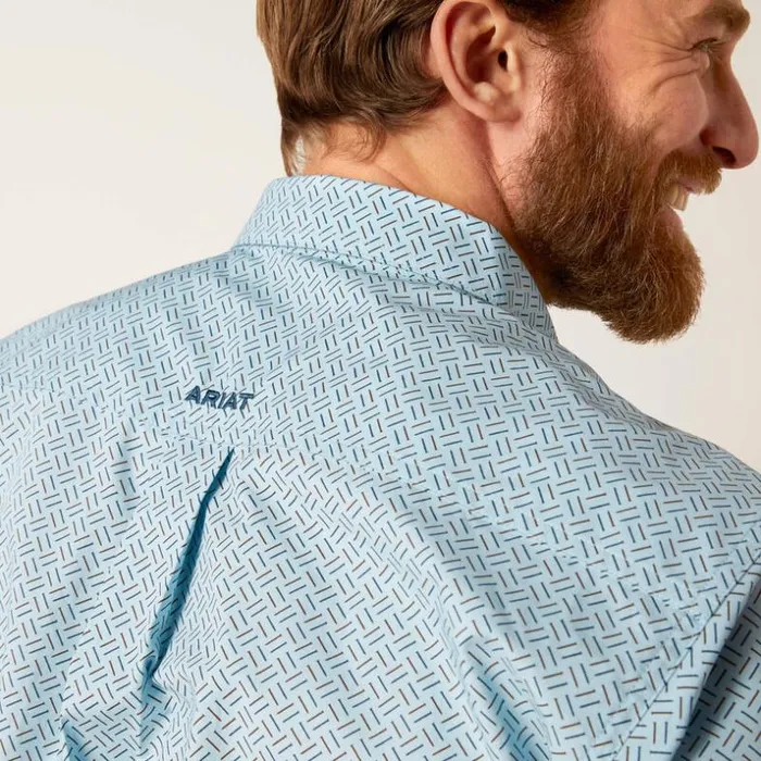 Button Down Shirts Men Ariat Gio Fitted Shirt Sky Blue Button Down Shirts Men Ariat Gio Fitted Shirt Sky Blue