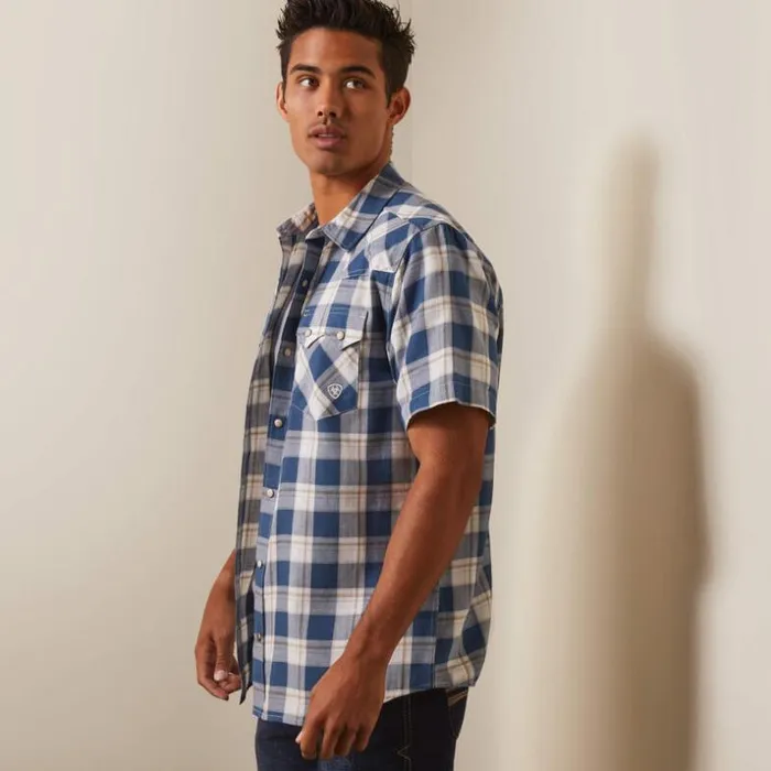 Button Down Shirts Men Ariat Hummer Retro Fit Shirt Cinder
