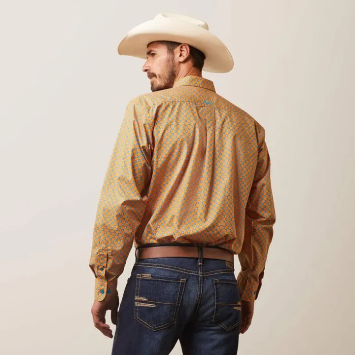 Button Down Shirts Men Ariat Kilian Fitted Shirt Jasper Stone Button Down Shirts Men Ariat Kilian Fitted Shirt Jasper Stone