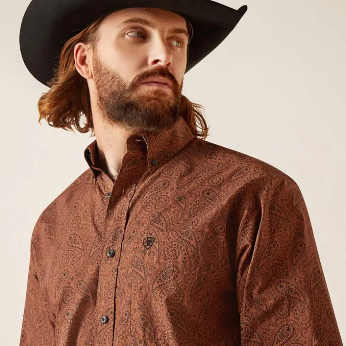 Button Down Shirts Men Ariat Nicky Classic Fit Shirt Frair Brown Button Down Shirts Men Ariat Nicky Classic Fit Shirt Frair Brown