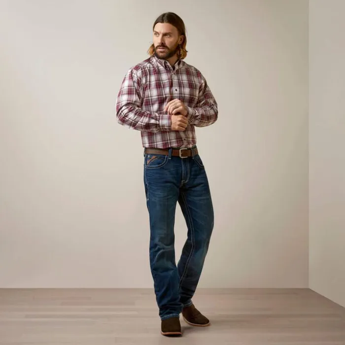 Button Down Shirts Men Ariat Pro Series Adrian Classic Fit Shirt Maroon Button Down Shirts Men Ariat Pro Series Adrian Classic Fit Shirt Maroon
