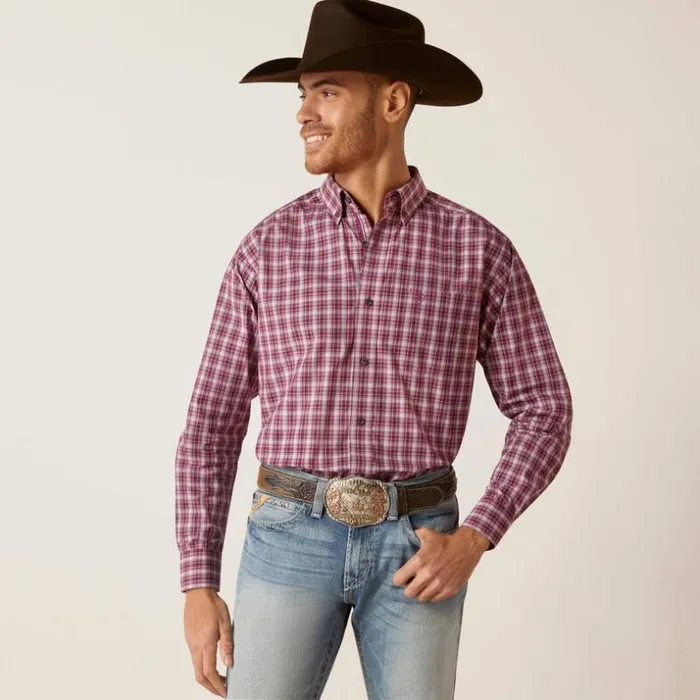 Button Down Shirts Men Ariat Pro Series Shepherd Classic Fit Shirt White