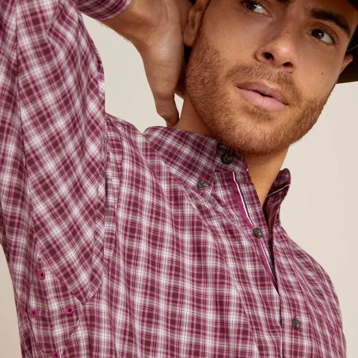 Button Down Shirts Men Ariat Pro Series Shepherd Classic Fit Shirt White