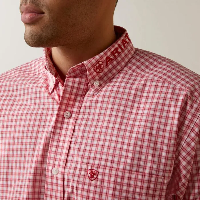 Button Down Shirts Men Ariat Pro Series Team Dustin Classic Fit Shirt Red