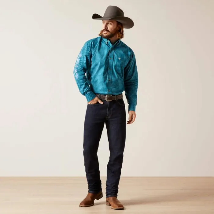 Button Down Shirts Men Ariat Pro Series Team Wayland Classic Fit Shirt Blue Button Down Shirts Men Ariat Pro Series Team Wayland Classic Fit Shirt Blue