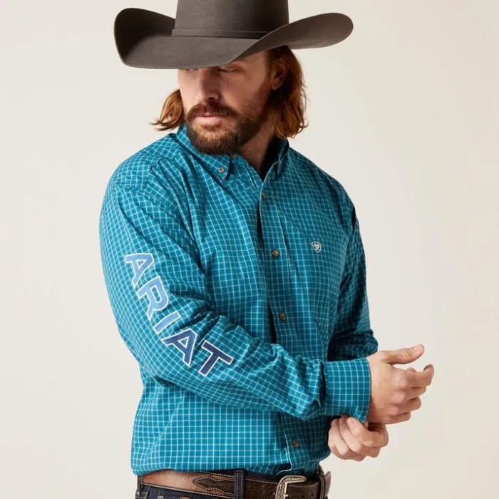 Button Down Shirts Men Ariat Pro Series Team Wayland Classic Fit Shirt Blue Button Down Shirts Men Ariat Pro Series Team Wayland Classic Fit Shirt Blue