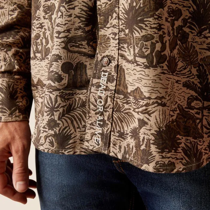 Button Down Shirts Men Ariat Sendero Desert Retro Fit Shirt Desert Button Down Shirts Men Ariat Sendero Desert Retro Fit Shirt Desert