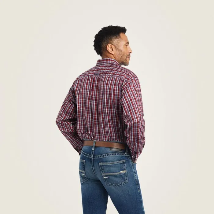 Button Down Shirts Men Ariat Wrinkle Free Emilio Classic Fit Shirt Rio Red