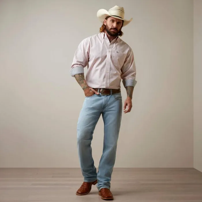 Button Down Shirts Men Ariat Wrinkle Free Frederic Classic Fit Shirt White Button Down Shirts Men Ariat Wrinkle Free Frederic Classic Fit Shirt White