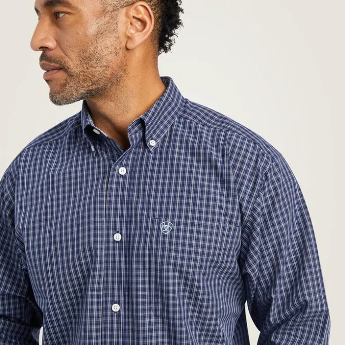 Button Down Shirts Men Ariat Wrinkle Free Immanuel Fitted Shirt Midnight Sail Button Down Shirts Men Ariat Wrinkle Free Immanuel Fitted Shirt Midnight Sail