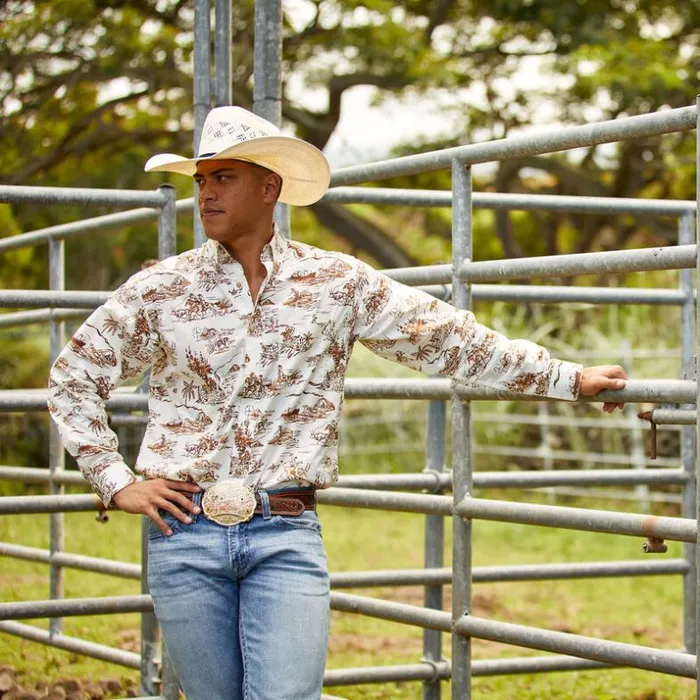 Button Down Shirts Men Ariat Wrinkle Resist Paniolo Western Aloha Stretch Classic Fit Shirt Sand Button Down Shirts Men Ariat Wrinkle Resist Paniolo Western Aloha Stretch Classic Fit Shirt Sand
