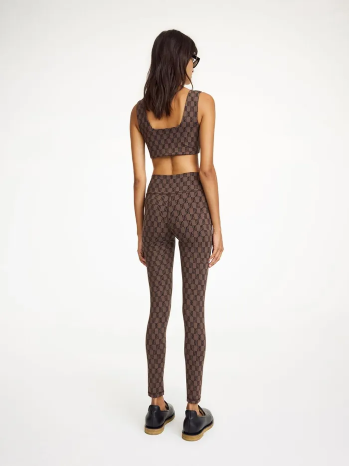 By Malene Birger Athleisure Wear Women Polene Athletic Leggings Dark Mahogany