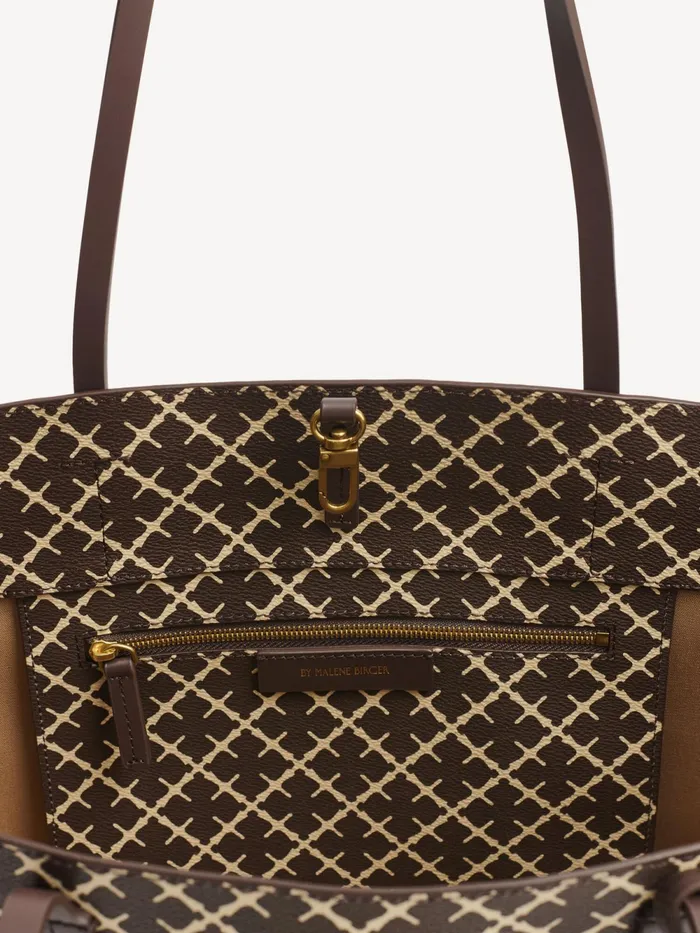 By Malene Birger Bags Women Abigail Printed Tote Bag Warm Brown