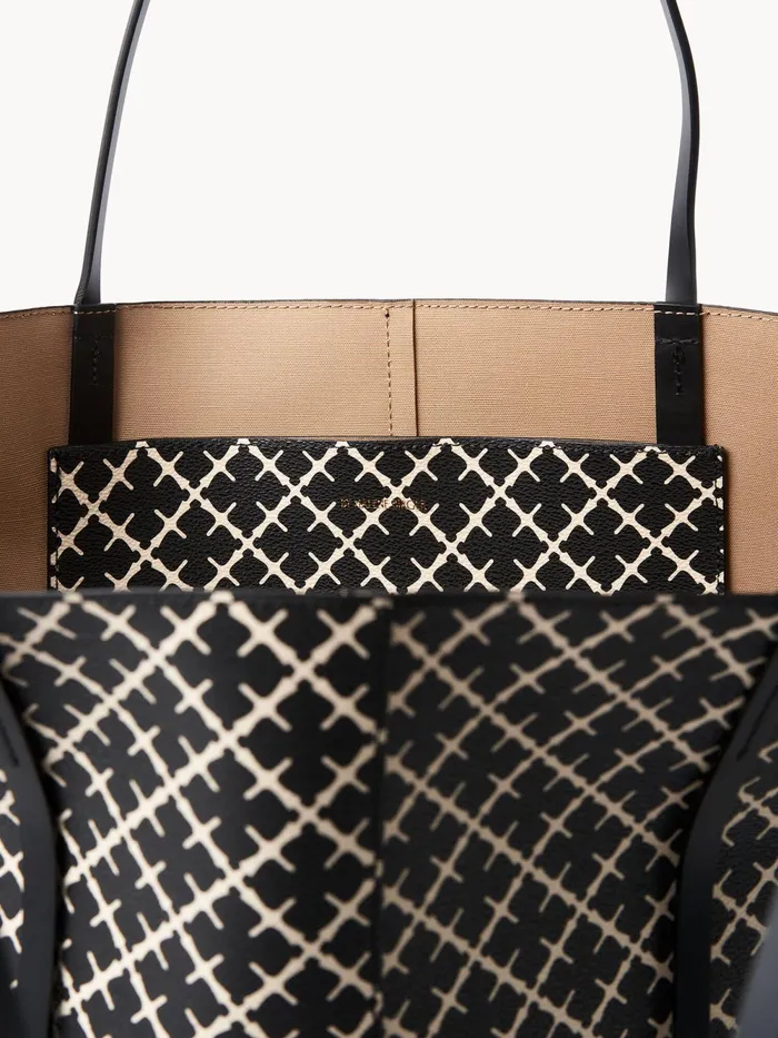 By Malene Birger Bags Women Abrille Printed Tote Bag Black