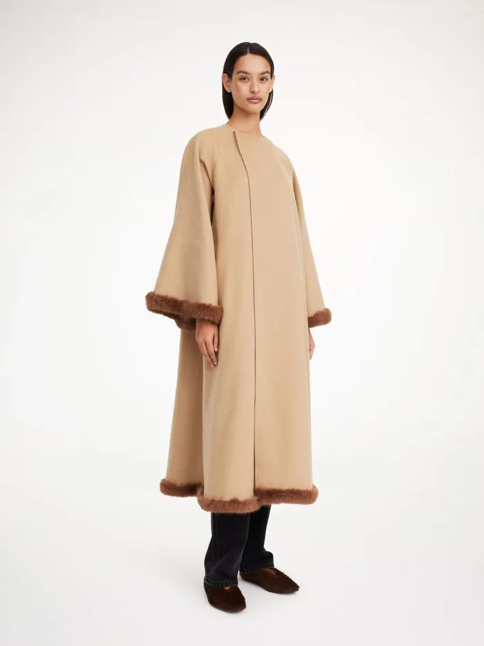 By Malene Birger Coats and Jackets Women Dalimas Wool Coat Dark Sand