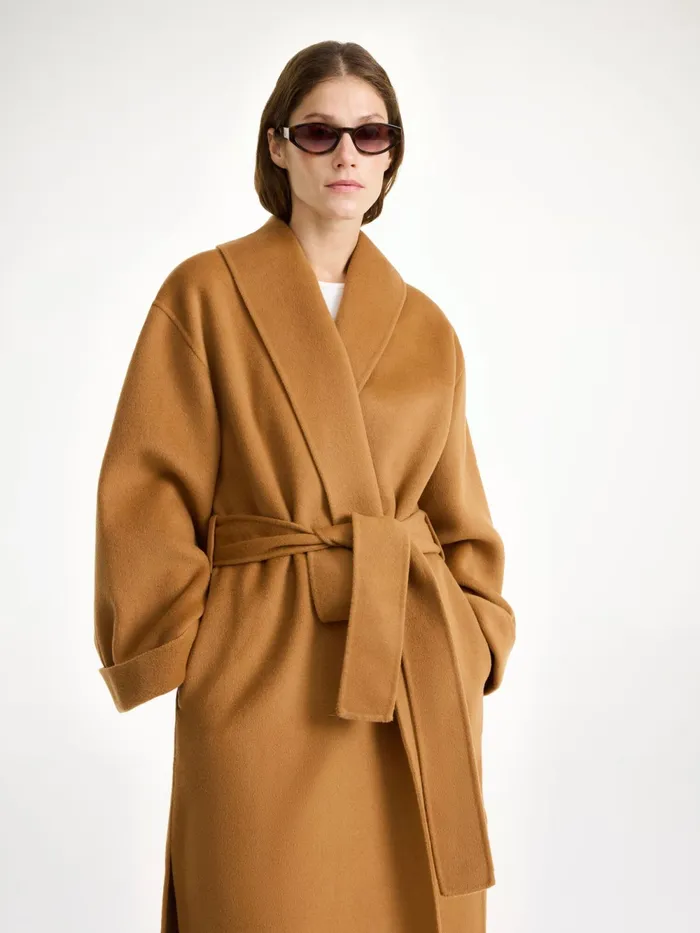 By Malene Birger Coats and Jackets Women Trullem Wool Coat Raw Sugar