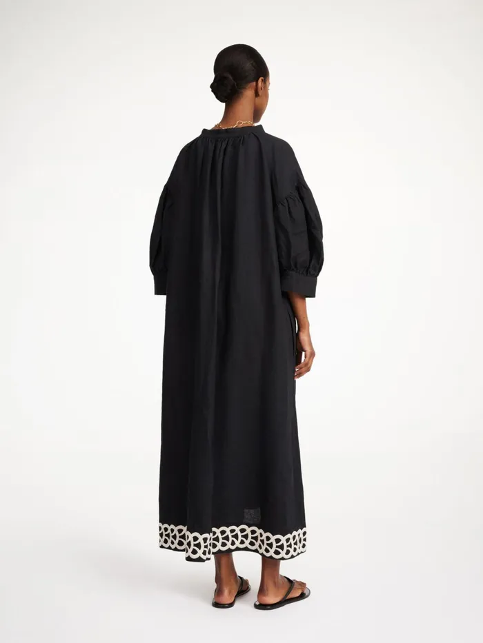 By Malene Birger Dresses Women Lydea Linen Maxi Dress Black