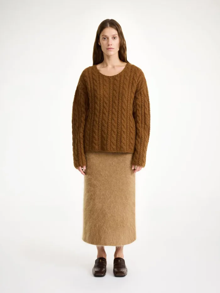 By Malene Birger Knitwear Women Cierra CableKnit Sweater Bison