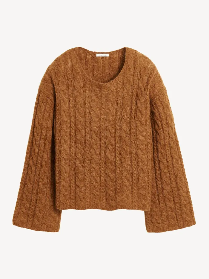 By Malene Birger Knitwear Women Cierra CableKnit Sweater Bison