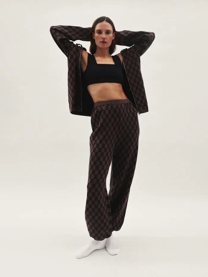 By Malene Birger Knitwear Women Hali Knitted Sweatpants Dark Mahogany