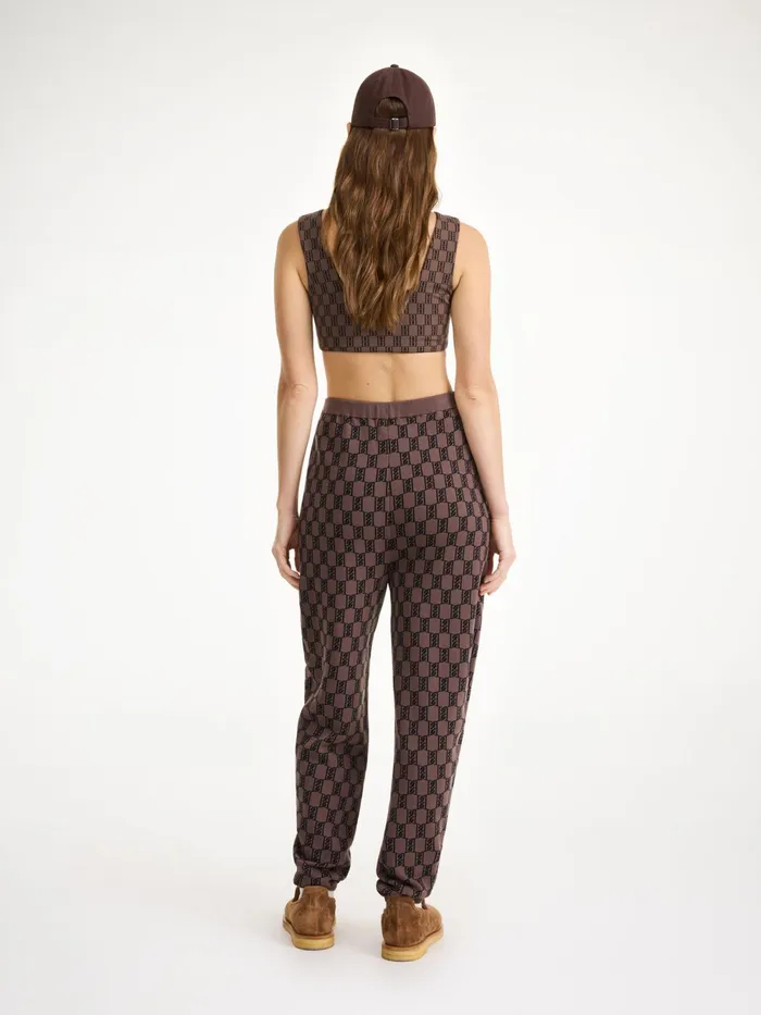 By Malene Birger Knitwear Women Hali Knitted Sweatpants Dark Mahogany