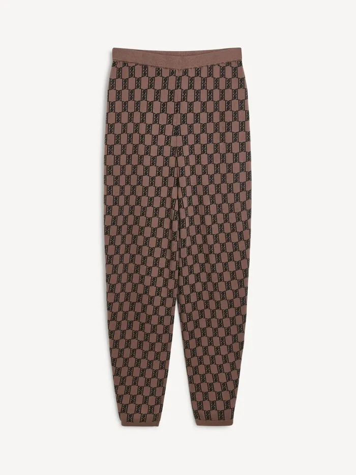 By Malene Birger Knitwear Women Hali Knitted Sweatpants Dark Mahogany