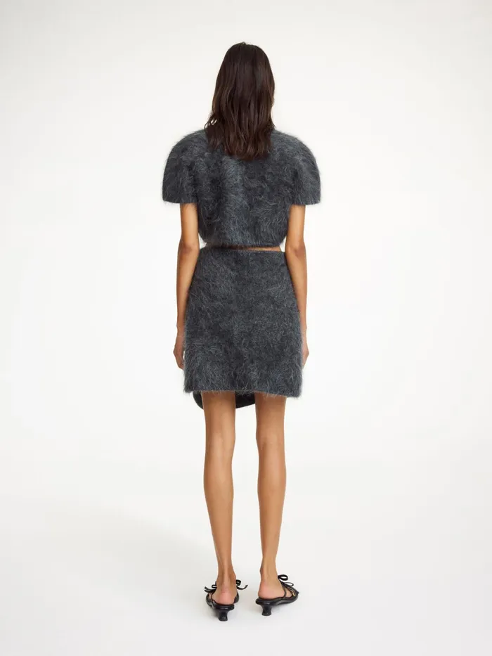 By Malene Birger Knitwear Women Krissah Mini Skirt Jet Grey