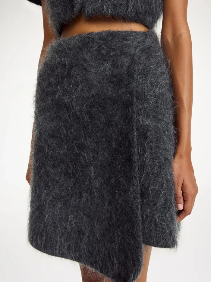 By Malene Birger Knitwear Women Krissah Mini Skirt Jet Grey