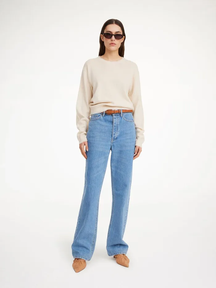 By Malene Birger Knitwear Women Mantea MerinoBlend Sweater Oyster Gray