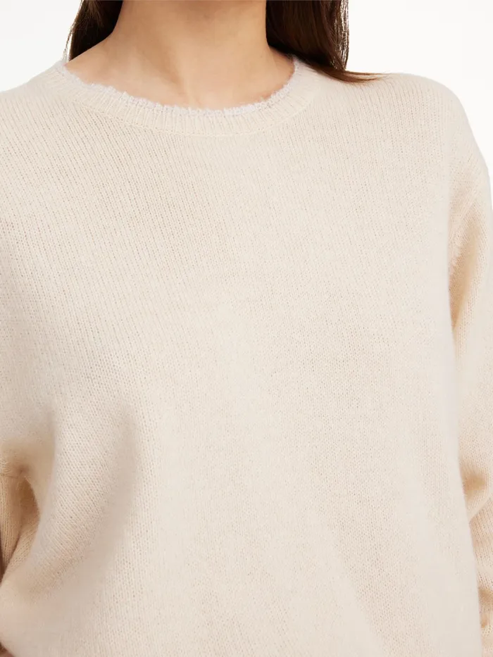 By Malene Birger Knitwear Women Mantea MerinoBlend Sweater Oyster Gray