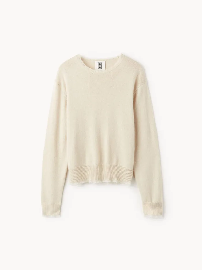 By Malene Birger Knitwear Women Mantea MerinoBlend Sweater Oyster Gray