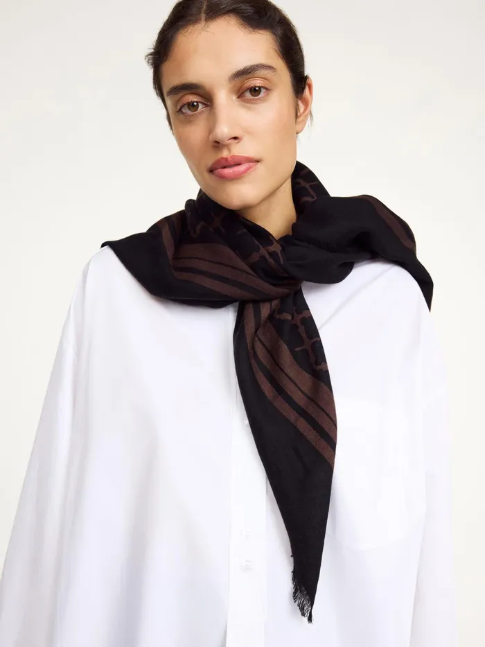 By Malene Birger Scarves Women Cornelis Wool Scarf Dark Chokolate