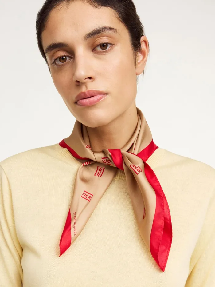 By Malene Birger Scarves Women Monnis Silk Scarf Tannin