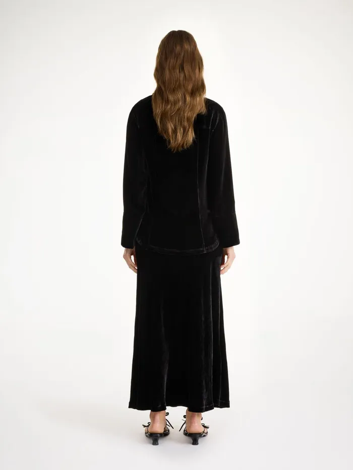 By Malene Birger Shirts Women Rosiannas Velvet Shirt Black