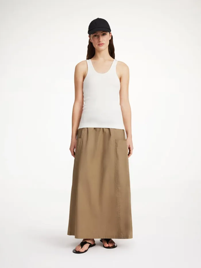 By Malene Birger Skirts Women Catterine Organic Cotton Maxi Skirt Shitake