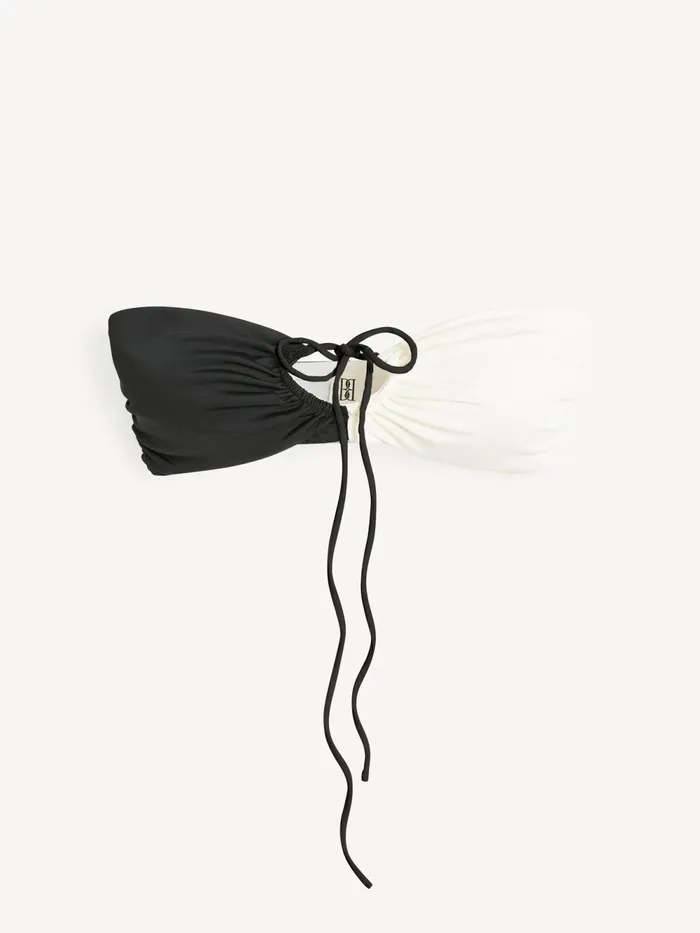 By Malene Birger Swimwear Women Seabay Bikini Top Block Stripe Black White