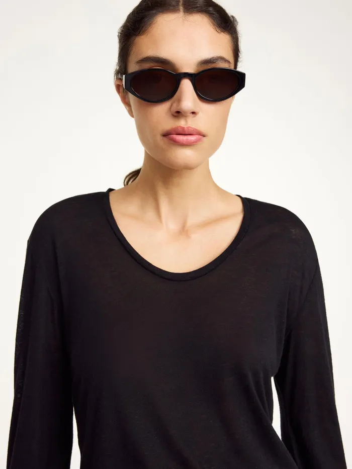 By Malene Birger Tops and Blouses Women Amalou Top Black