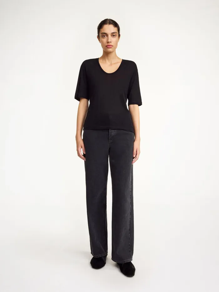 By Malene Birger Tops and Blouses Women Amaringa TShirt Black