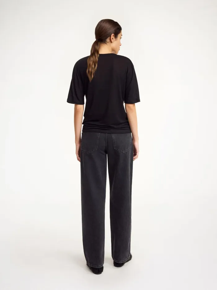 By Malene Birger Tops and Blouses Women Amaringa TShirt Black