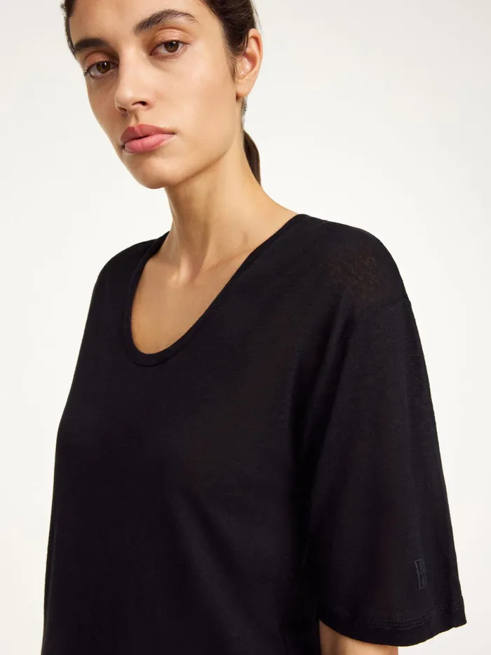 By Malene Birger Tops and Blouses Women Amaringa TShirt Black