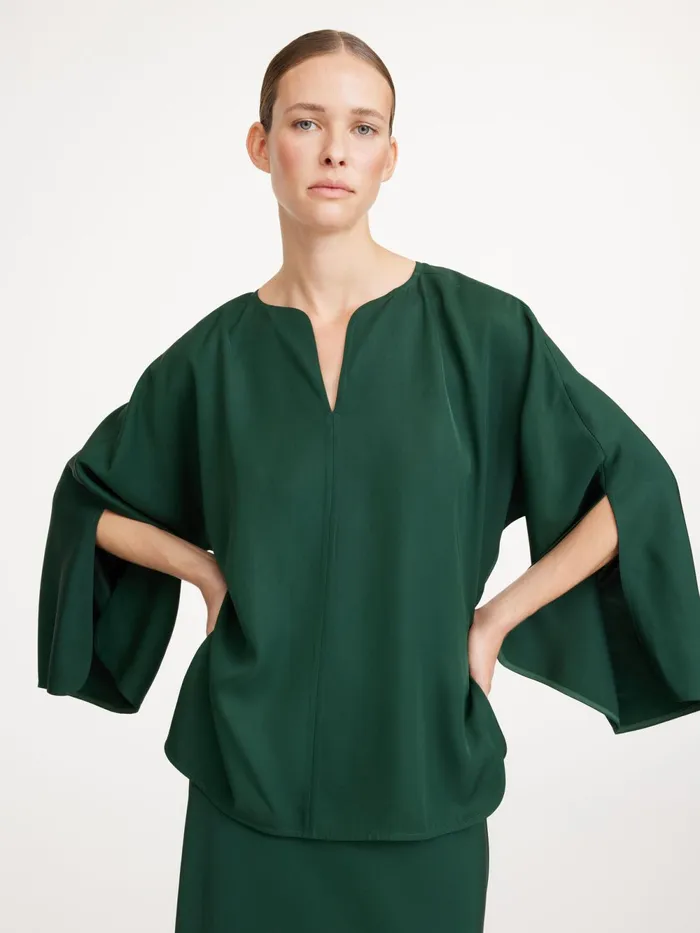 By Malene Birger Tops and Blouses Women Calias TunicStyle Blouse Sycamore