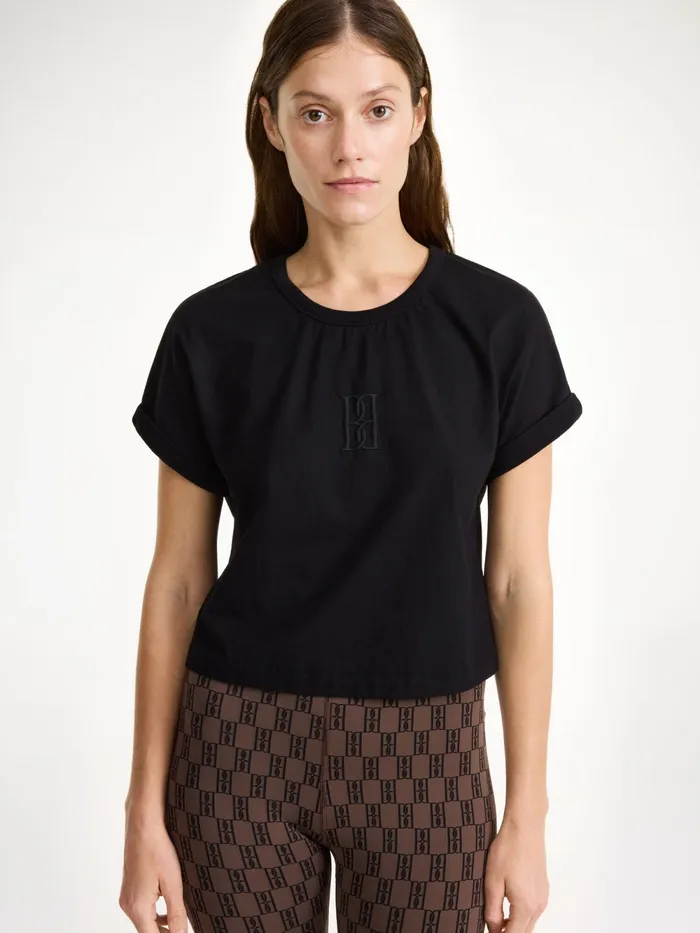 By Malene Birger Tops and Blouses Women Hedalia Organic Cotton TShirt Black