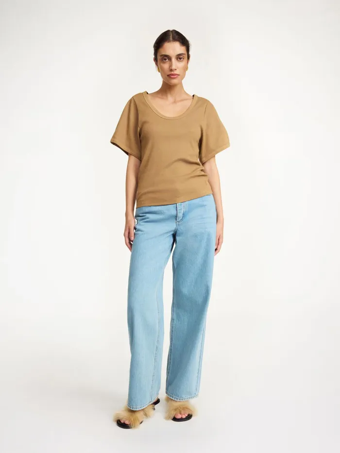 By Malene Birger Tops and Blouses Women Lunai TShirt Light Brown