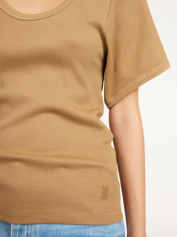 By Malene Birger Tops and Blouses Women Lunai TShirt Light Brown