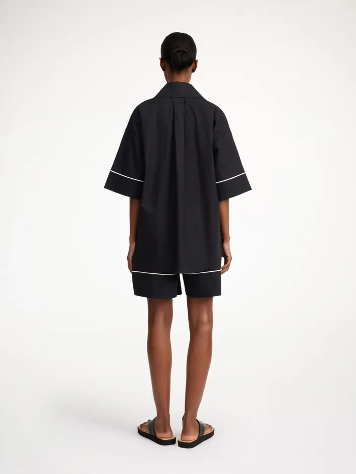 By Malene Birger Tops and Blouses Women Mallias Organic Cotton Shirt Black