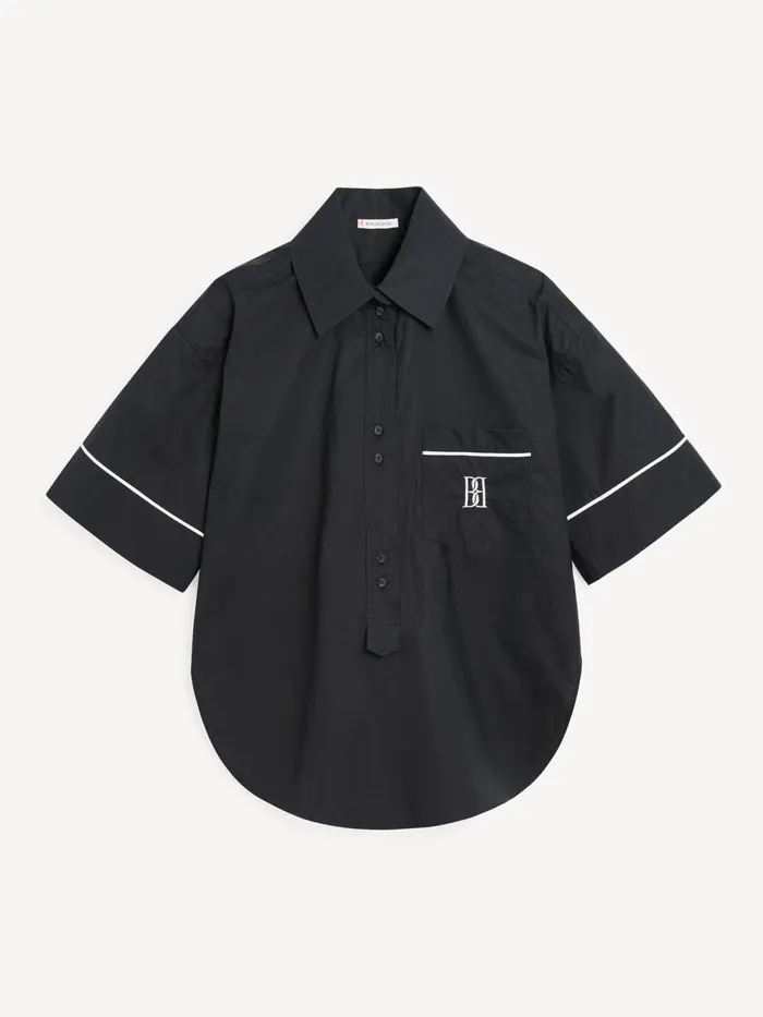 By Malene Birger Tops and Blouses Women Mallias Organic Cotton Shirt Black