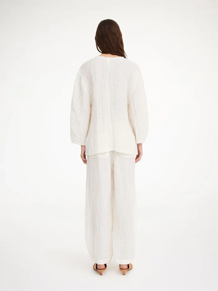 By Malene Birger Tops and Blouses Women Mikala Organic Linen Blouse Pure White