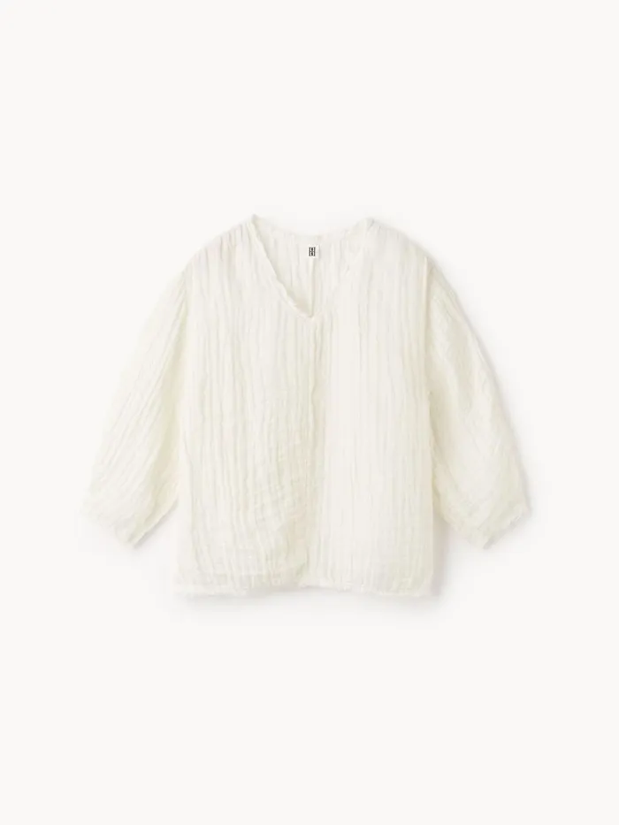 By Malene Birger Tops and Blouses Women Mikala Organic Linen Blouse Pure White