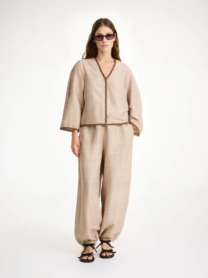 By Malene Birger Tops and Blouses Women Mineas Silk Top Nomad