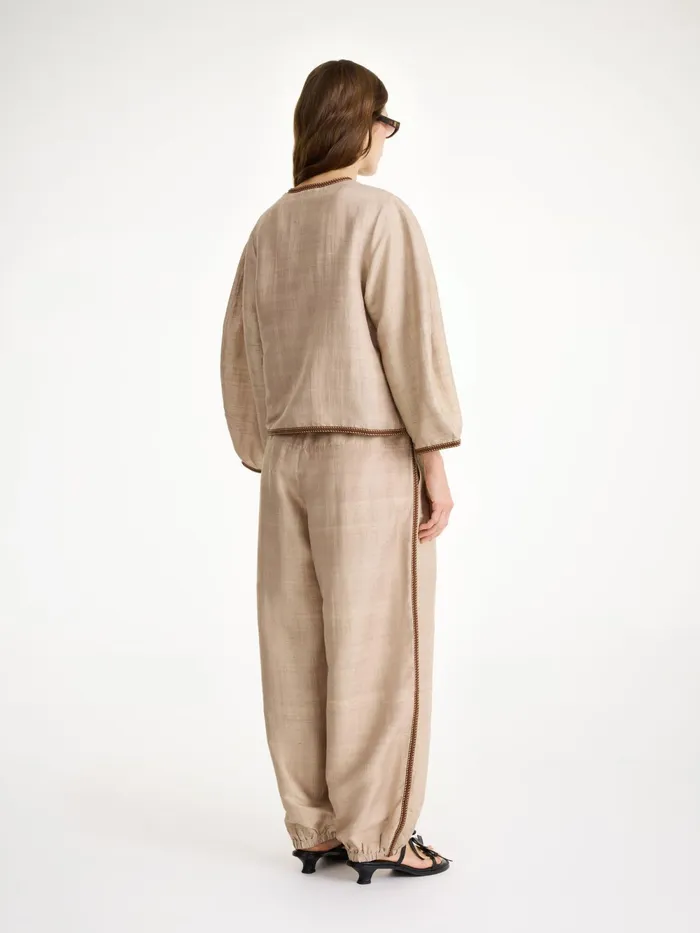 By Malene Birger Tops and Blouses Women Mineas Silk Top Nomad